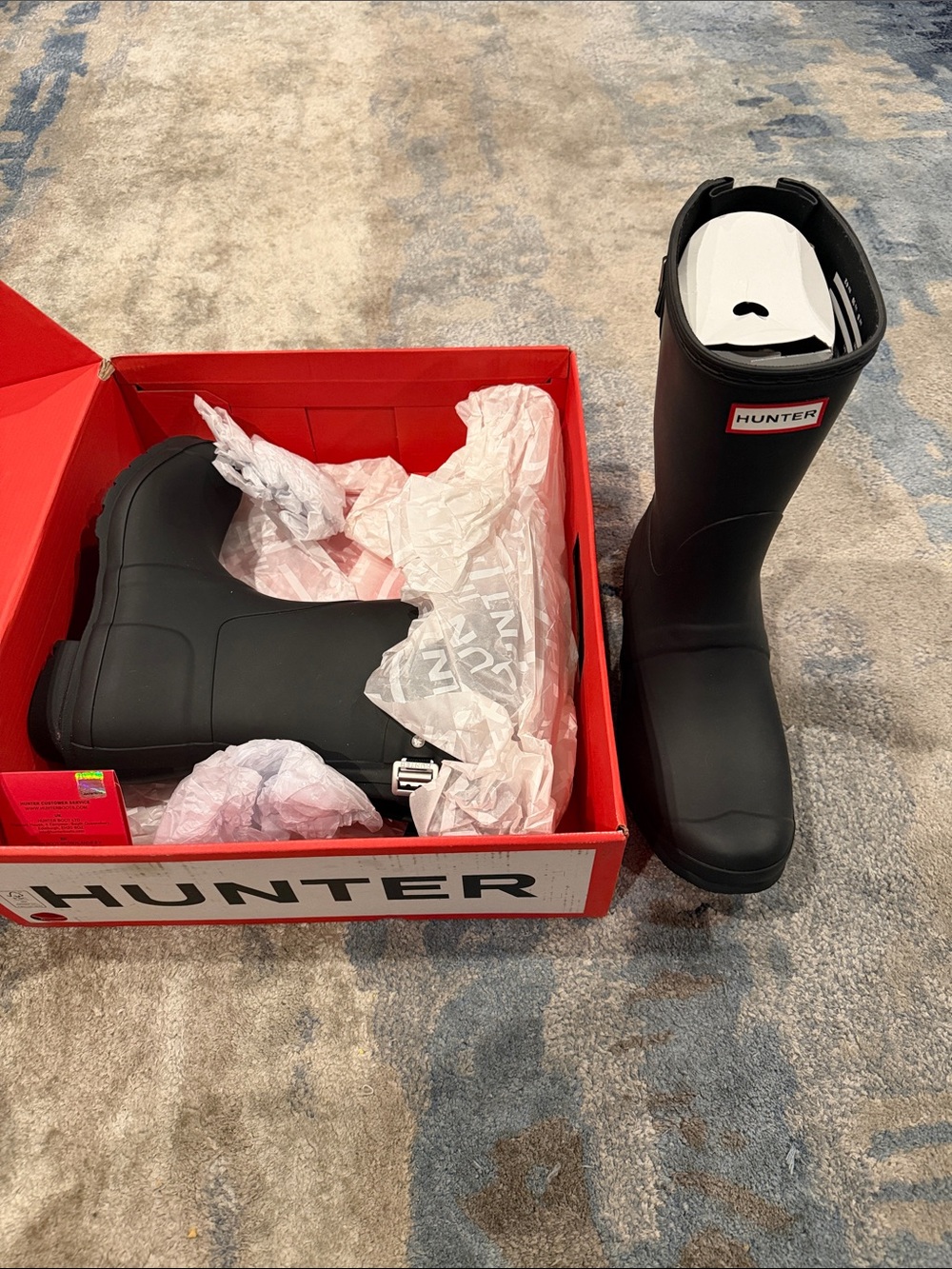 Hunter Women Original Short Back Adjustable Rain Boots - Picture 7 of 8